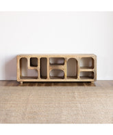 The Gileteen Handmade Solid Mango Wood Media TV Unit
